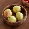Rustic Style Salad Bowl Vintage Fruit Serving Bowl High-end Acacia Wooden Bowl  Yogurt