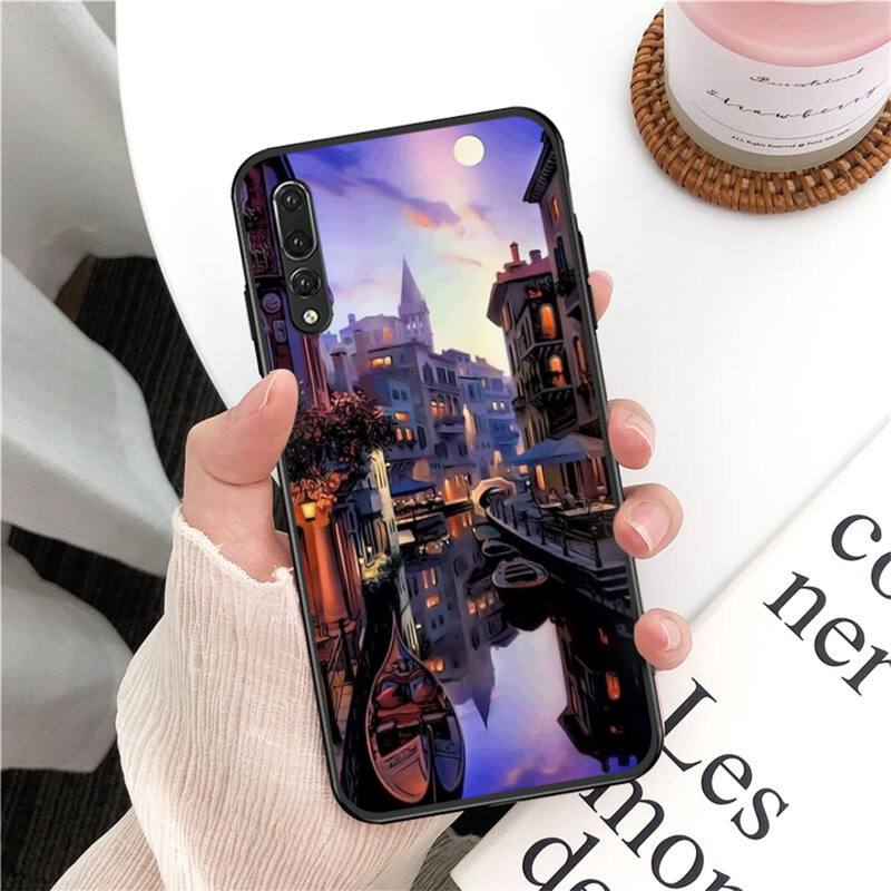 YNDFCNB Italy Venice Landscape Phone Case for Huawei P30 40 20 10 8 9 Lite Pro Plus Psmart2019