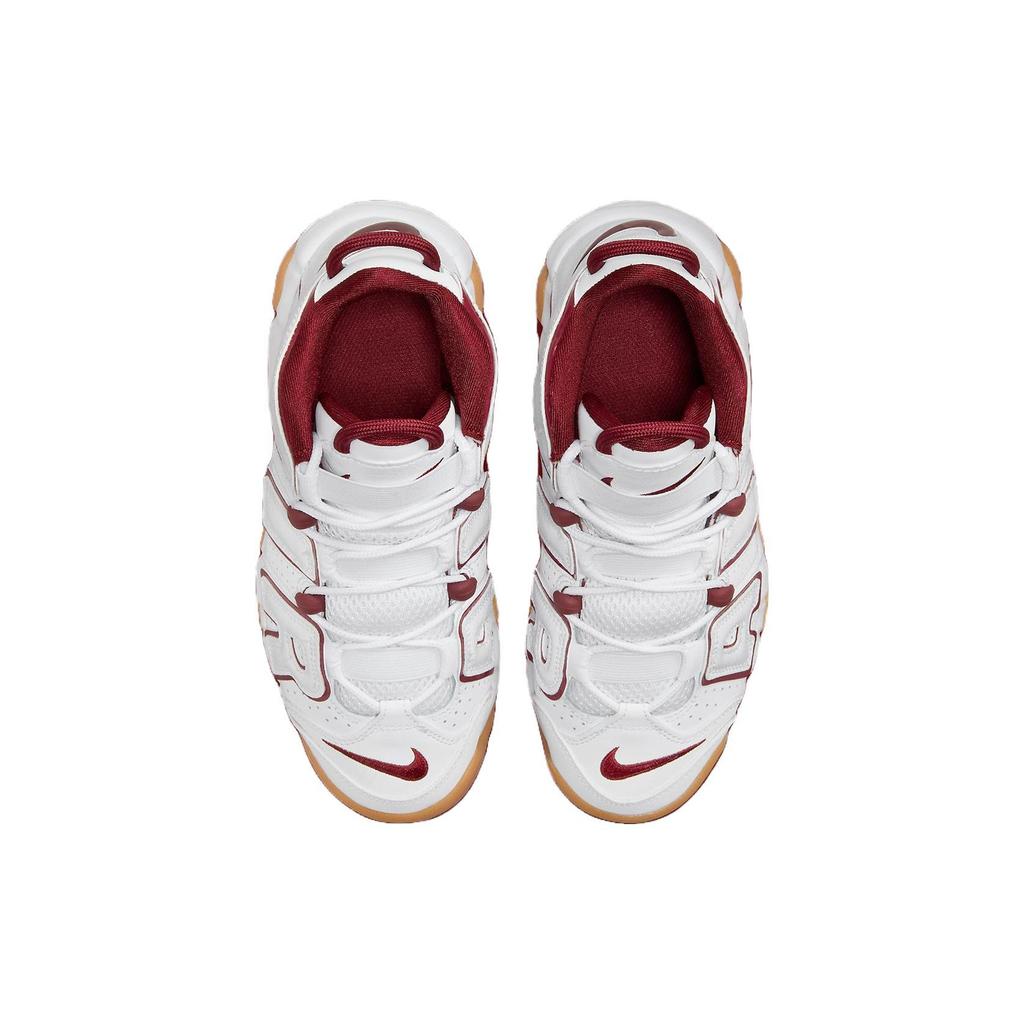 Nike Детские кроссовки Air More Uptempo GS White Team Red Gum Gum-Светло-Коричневые FJ2846-100