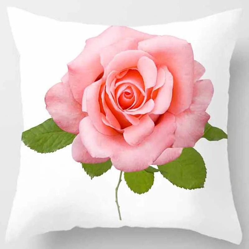 Чехол для подушки с принтом желтой розы для дома, гостиной, дивана, спальни, украшения автомобиля, наволочка