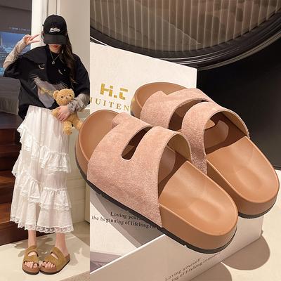 Мягкий носок с толстым дном, женские тапочки на лето 2025 года, новая модная верхняя одежда, пляжная верхняя одежда сандалии для женщин