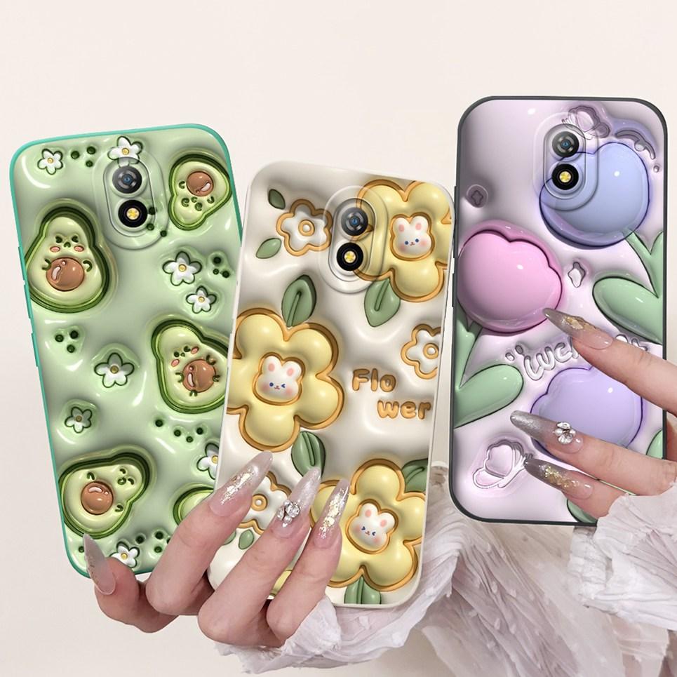 For Itel A16 / Itel A16 Plus Phone Cases Cover Flowe Rabbit Panda Avocado Soft Silicone Protective Bumper itela16 a16+ a16plus