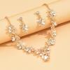 Cross border fashion high-end accessories, European and American popular luxury necklaces, earrings, banquet necklaces set