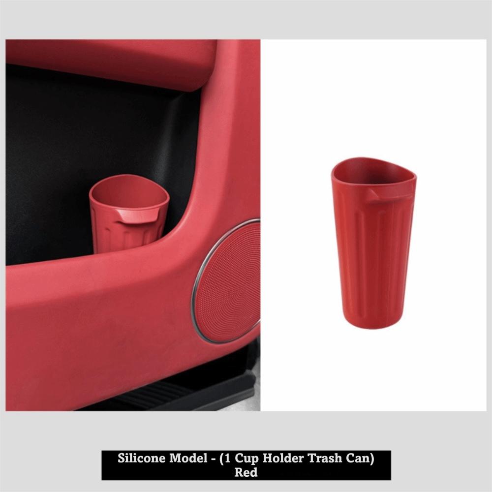 Waterproof Car Trash Can Anti-Slip Design Car Storage Bag Car Drink Rack Car Interior Accessories