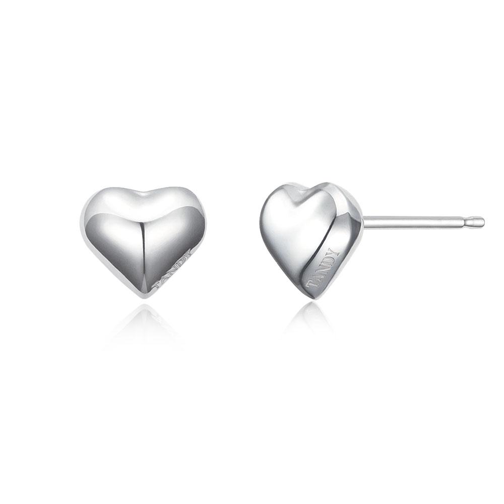 Серьги-сердечки Tandy Silver 925 Tde304