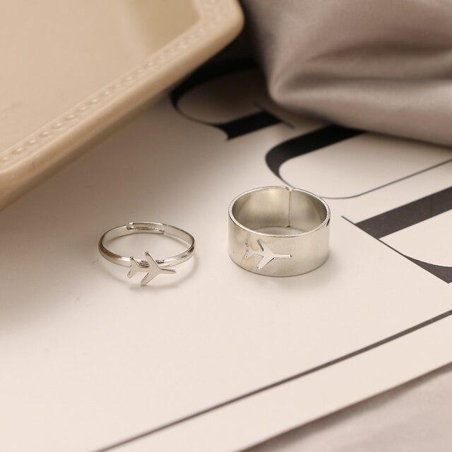 Модные золотые кольца с пламенем для женщин и мужчин, комплект колец для влюбленных пар, помолвка, свадьба, открытые кольца, ювелирные изделия