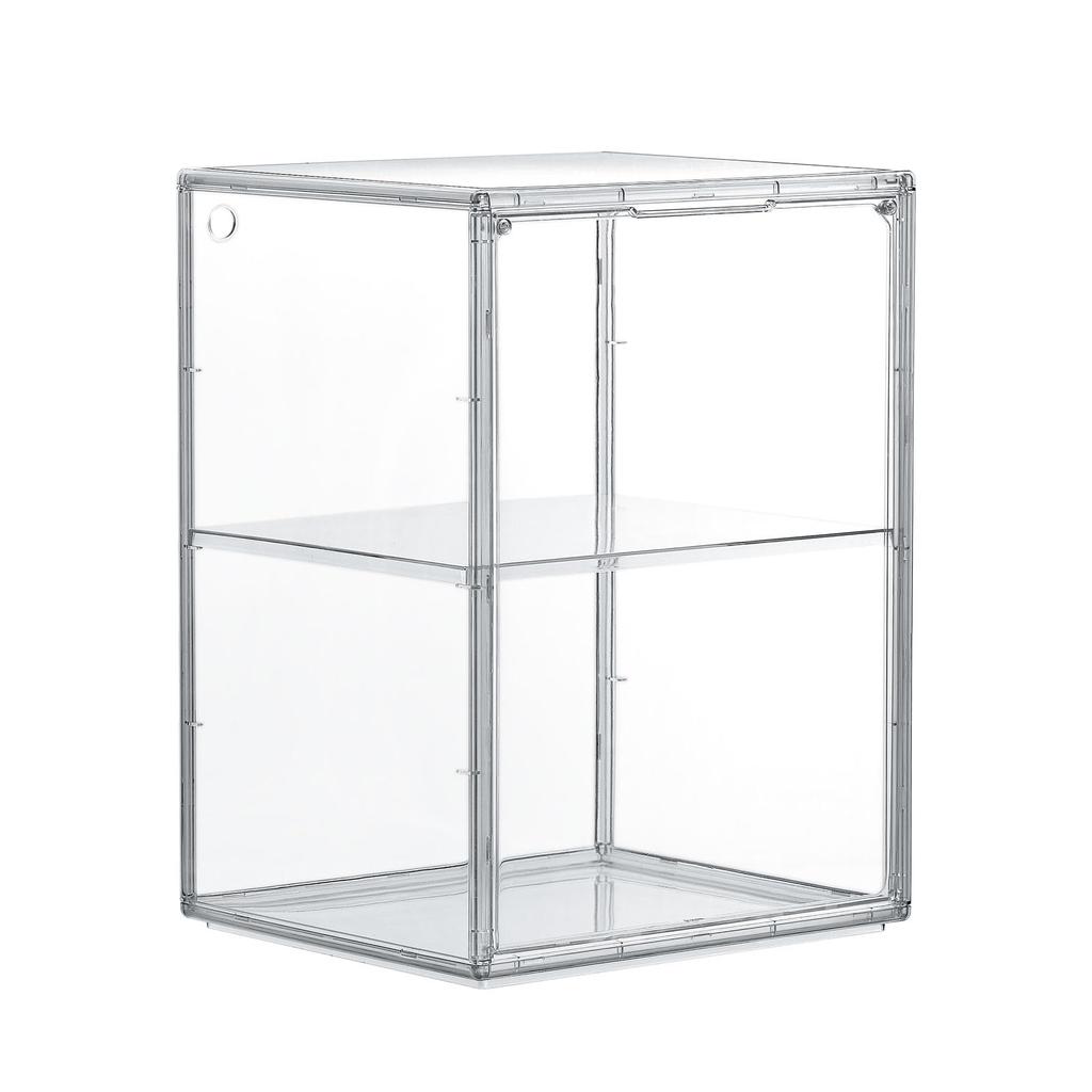 Чехол для хранения фигурок Hachibanya, прозрачный, с магнитной дверью, коллекционный чехол, штабелируемый, ширина x глубина 25 x высота 40 см, прозрачный, один 29,2