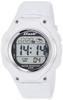 [Arias] Водонепроницаемые многофункциональные часы с цифровым дисплеем и подсветкой, ремешок из уретана ADWW16033DJ2, мужские, белые