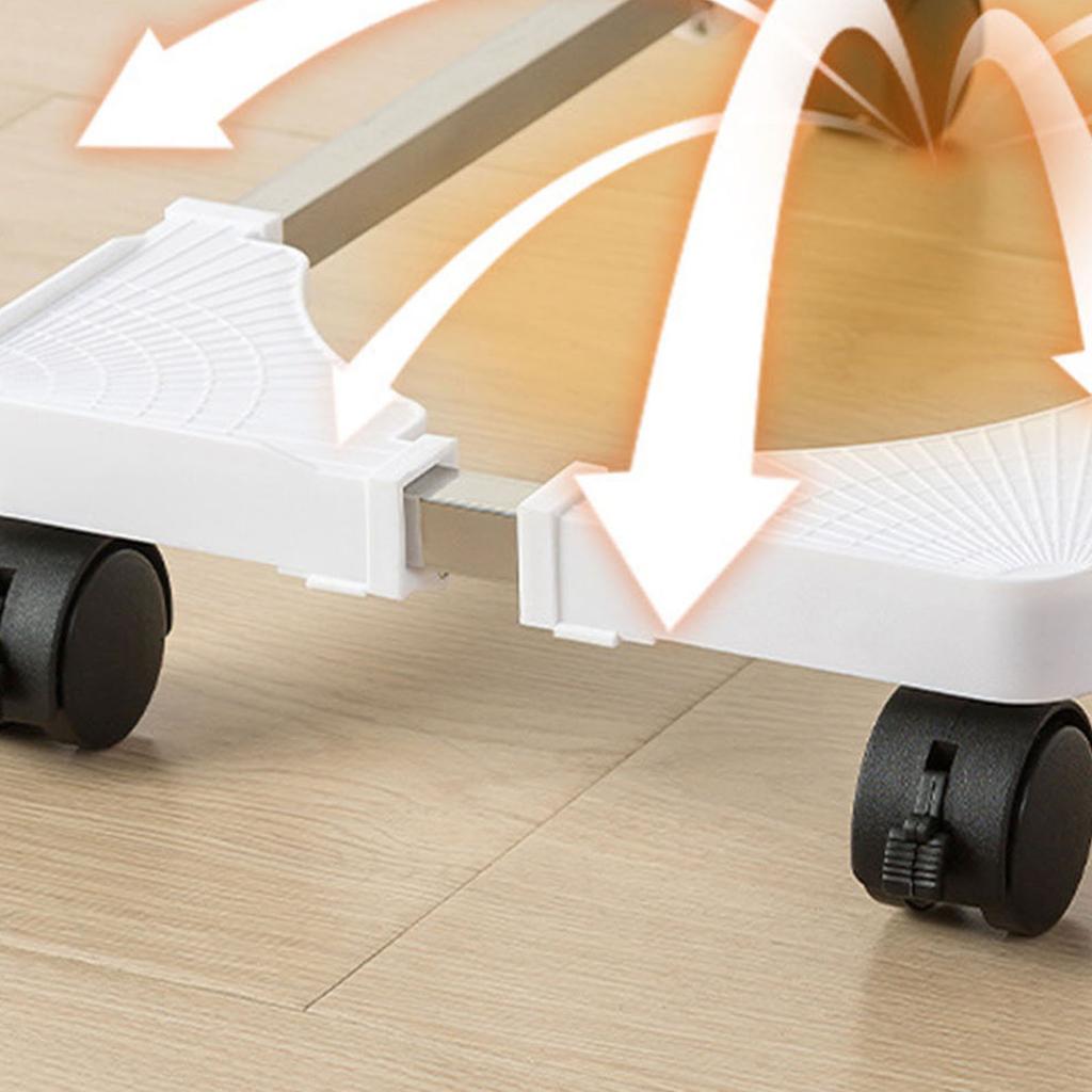 Computer Tower Stand Plastic Adjustable Mobile CPU Stand with Rolling Caster Wheels for Most Gaming