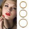 1Pc Hot Unisex Titanium Steel Hinged Segment Ear Helix Tragus Nose Hoop Lip Ring Piercing Septum