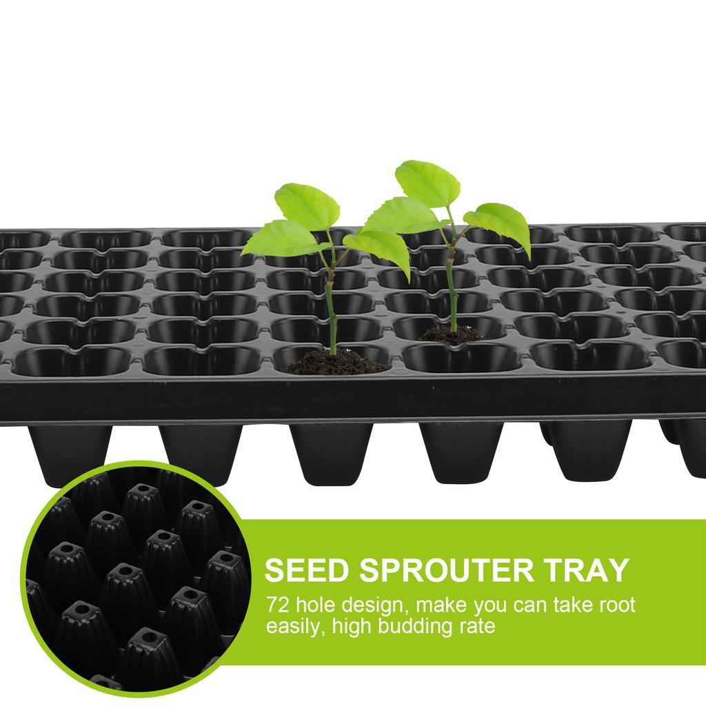 10 Pcs 50 Cell Starter Planter Plant Propagation Containers Cell Seedling Trays Tomato Germination Garden Nursery Sapling