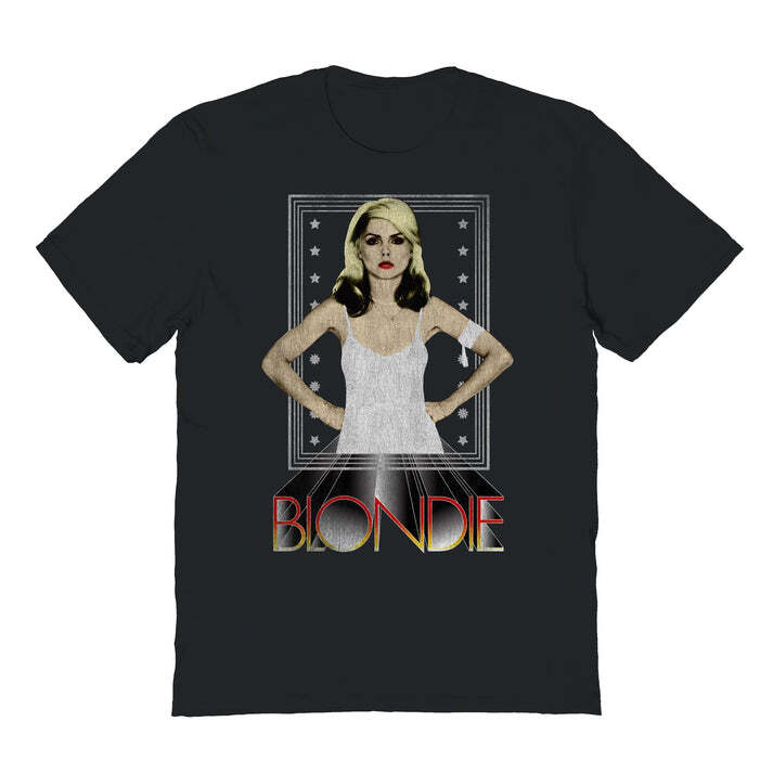 Blondie V2 Disco Blondie Перепечатка Короткий рукав Черный Унисекс AHN02437 Унисекс Футболка