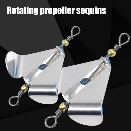 10Pcs Practical Fishing Lure Spinner Heart Shape Reliable