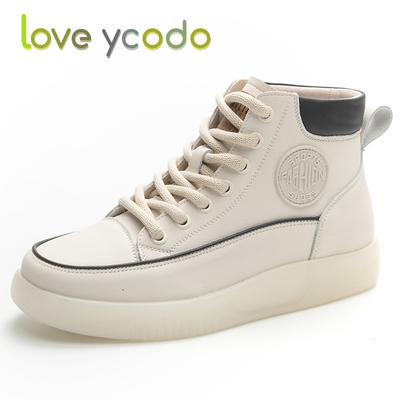 Удобные осенние кожаные короткие сапоги из натуральной кожи для женщин и девочек-студентов