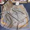 Retro Cashew Flower Silk Scarf Women'S Mulberry Silk 110 Square Scarf Shawl Printed Plain Crepe Satin Scarf