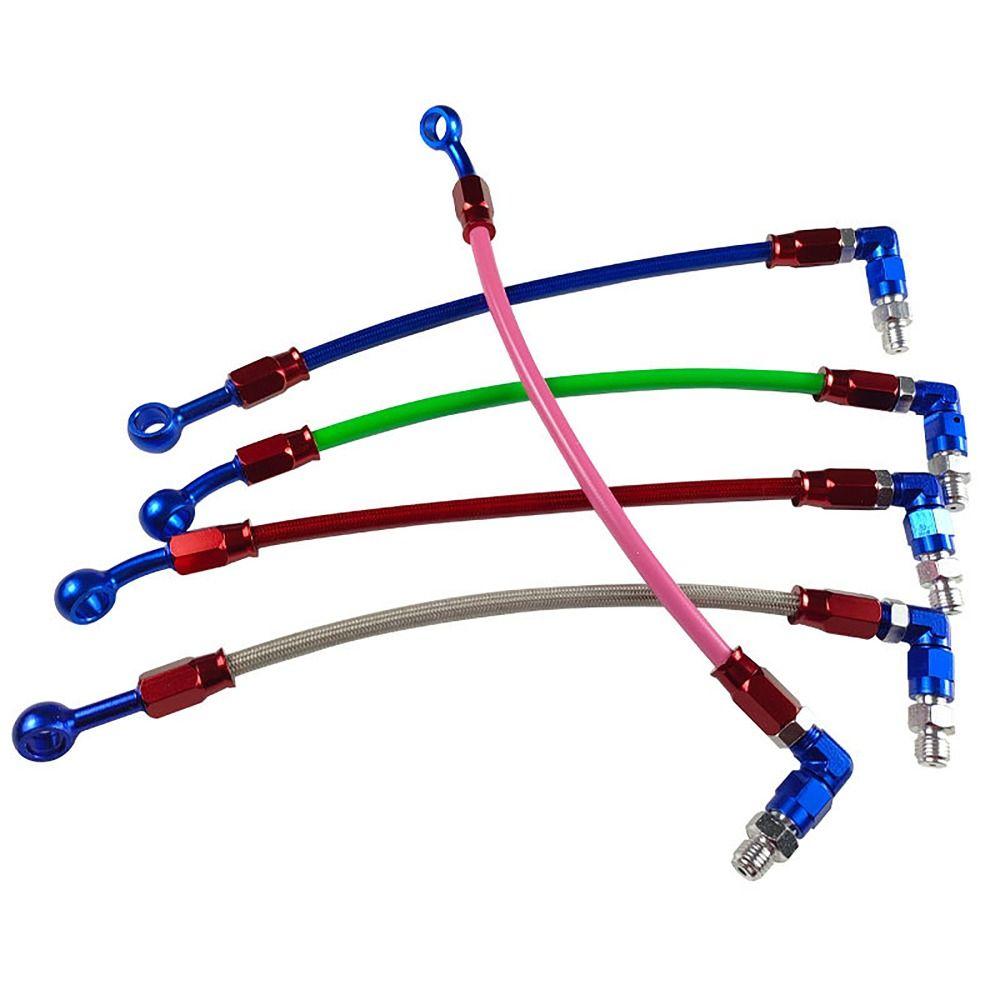 Retrofitting Motorcycle Tubing 90° Brake Oil Line Useful Motorcycle Hydraulic Tube Universal