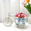 Подставка для цветов Плетеная корзина из ротанга Дизайн трехколесного велосипеда Корзина для цветов Декоративное плетеное хранилище