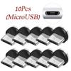 1//3/5/10Pcs Round Magnetic Cable Plug Type C Micro USB Lightning Magnetic Charging Cable Plug