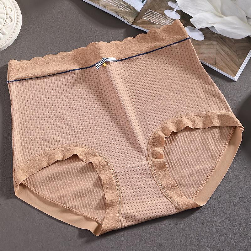 Large Size Lingerie Pure Cotton Plus Size Underwear Women's Briefs High Waisted Seamless Fashionable Triangle Panties Soft