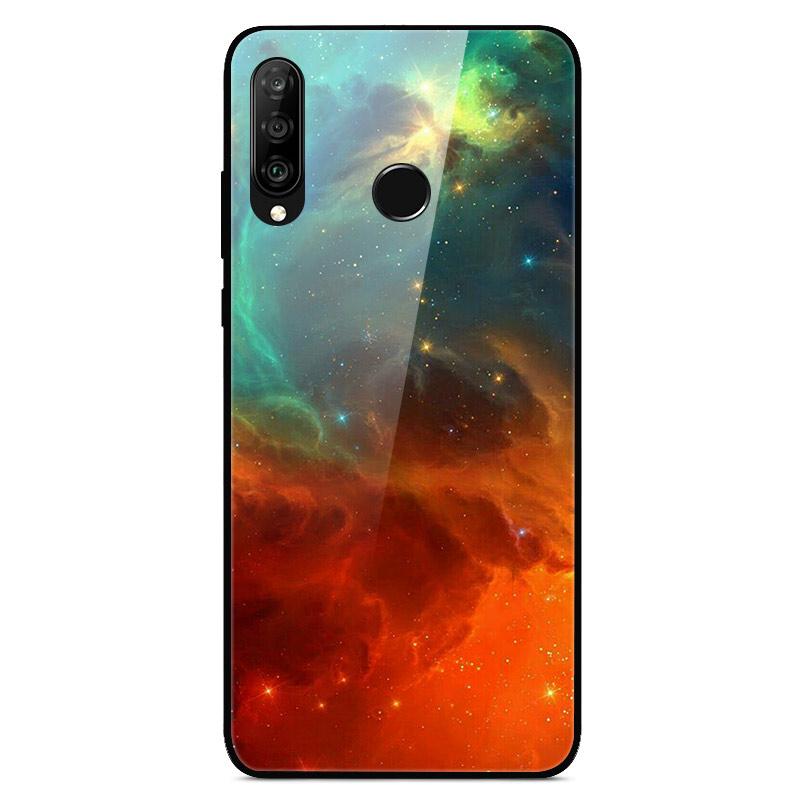 6.15"For Huawei Honor 20S Case Tempered Glass Print Back Cover Hard Case For Huawei Honor 20S MAR-LX1H Phone Case Honor20S 20 S