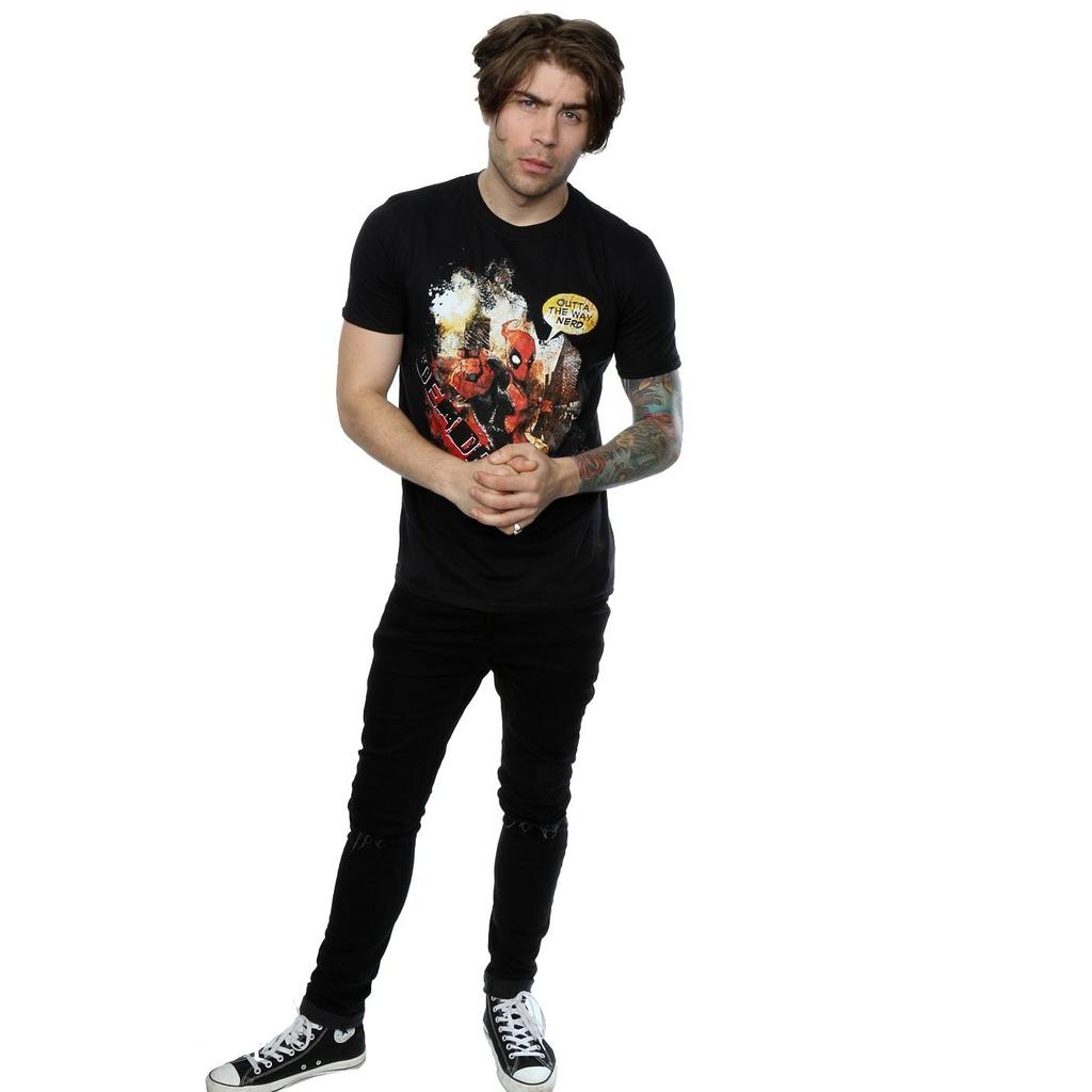 Marvel Mens Deadpool Outta The Way T-Shirt