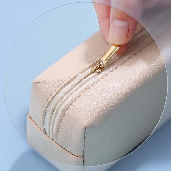 Пенал из искусственной кожи, органайзер для карандашей, маленькая сумка для ручек на молнии, многофункциональная косметичка для работы и путешествий