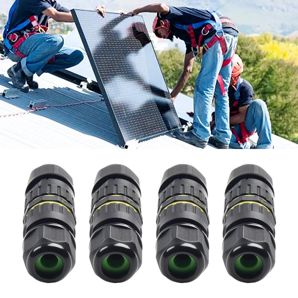 Joint Waterproof Joint Metal Outdoor Junction Box RoHS Solar Panel System UL94 V2 Grade Electrical Wire Connections Gland