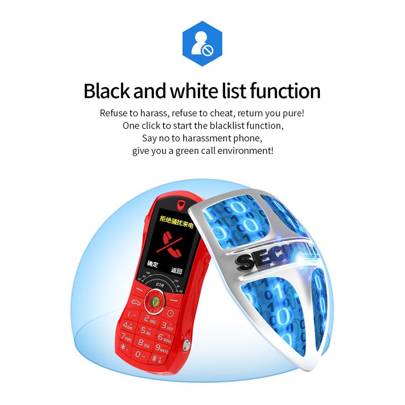 1,8-дюймовый 2G детский мультяшный телефон с клавиатурой, студенческая модная форма автомобиля