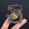 Bumblebee Gemstone Handmade Copper Wire Wrap Natural Jewelry Necklace For Her