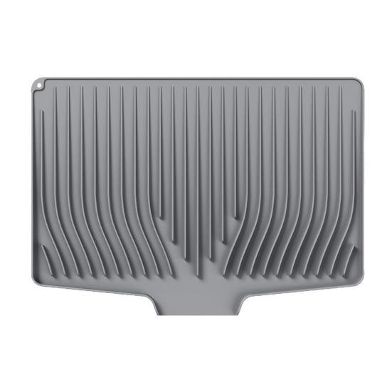 Силиконовый коврик для слива, термостойкий, наклонный дизайн, прямоугольной формы, кухонный коврик, коврик для сушки посуды в скандинавском стиле