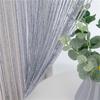 Door String Curtain 300cmX300cm Shiny Tassel Flash Line Door Window Curtain Valance Divider Decorative for Party Bedroom Wedding