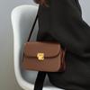 New Crossbody Bag Versatile Tofu Bag Genuine Leather Underarm Bag Commuting Shoulder Bag
