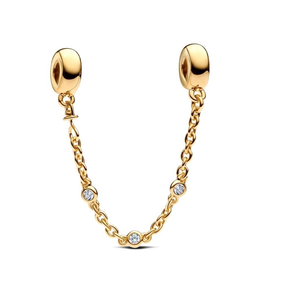 Шарм-корона из сосновых шишек с покрытием из 18-каратного золота, подходит для оригинального браслета, сияющий бусина, сделай сам, женские украшения, подарок, медный брелок, украшения, подарок