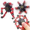 Mechanical Fingertip Spinner DIY Deformable Stress Relief Toy Transformable Creative Gyro Toy for Kids Fingertip Spin Top