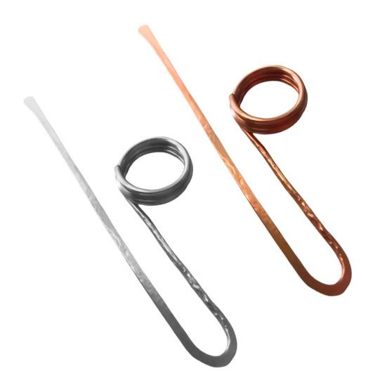 2 Pcs Copper Book Holder Ring Bookmark Metal Thumb Book Page Holder Finger Ring Book Opener Reading Accessory for Bookworms Book Lovers