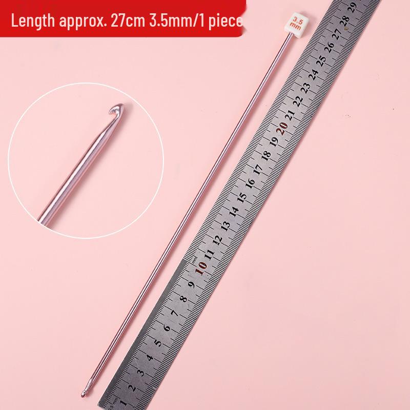 Набор афганских крючков для вязания: Длинные алюминиевые крючки ручной работы и цветная пряжа для проектов вязания своими руками