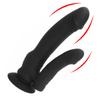 Silicone Dual Head Dildo With Bullet Vibrator G-spot Clitoris Stimulator Female Masturbator Anal Plug With Suction Cup Sex Toy