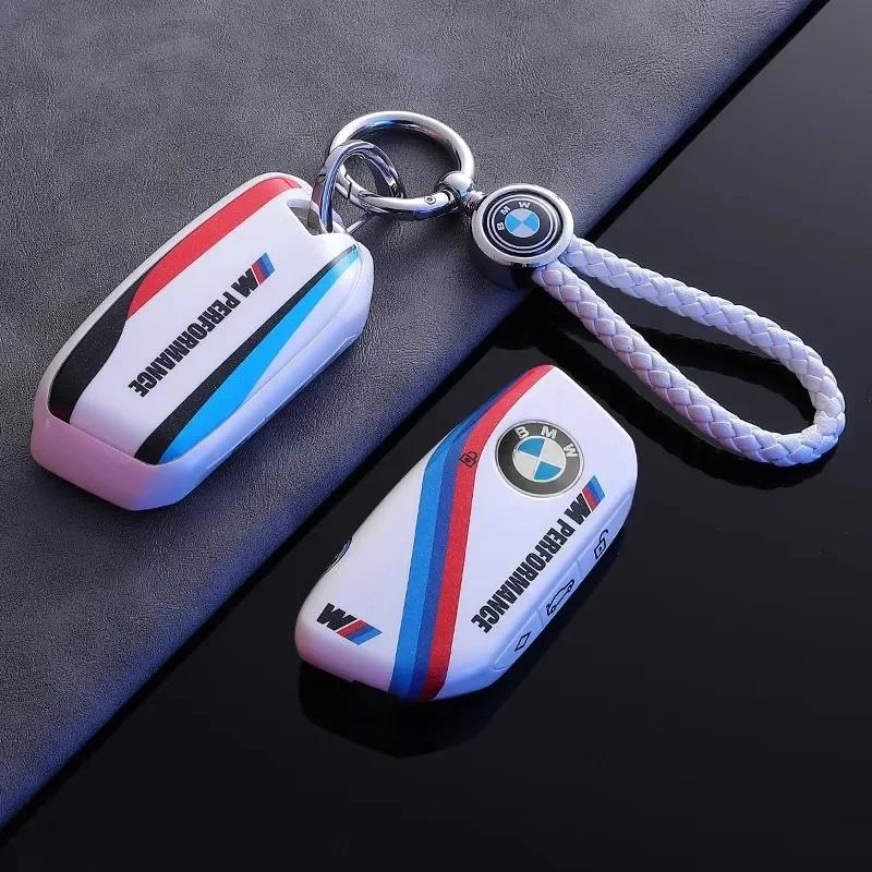 Горячий 2025 Спортивный стиль ТПУ Чехол-оболочка для ключа автомобиля Для BMW X1 U11 X7 X5 G05 LCI I7 IX XM Серия 7 740Li U06 G81 M3 2023 2024 Аксессуары