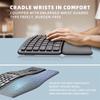 Эргономичная клавиатура и мышь беспроводная комбинированная, Bluetooth/2.4G Ergo Split Keyboard с подставкой для рук, полноразмерная перезаряжаемая клавиатура и мышь
