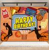 Boy's birthday party, basketball court theme, background decoration, passionate sports meet, photography props, posters, banners