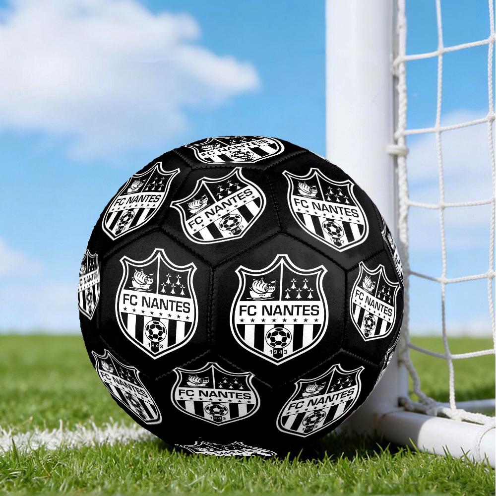 Fc Nan-tes Crest Design Printed Size 5 Soccer Balls, High-Quality, Anti-Slip, Protective Football, A Unique Gift , Birthdays, Christmas Gifts