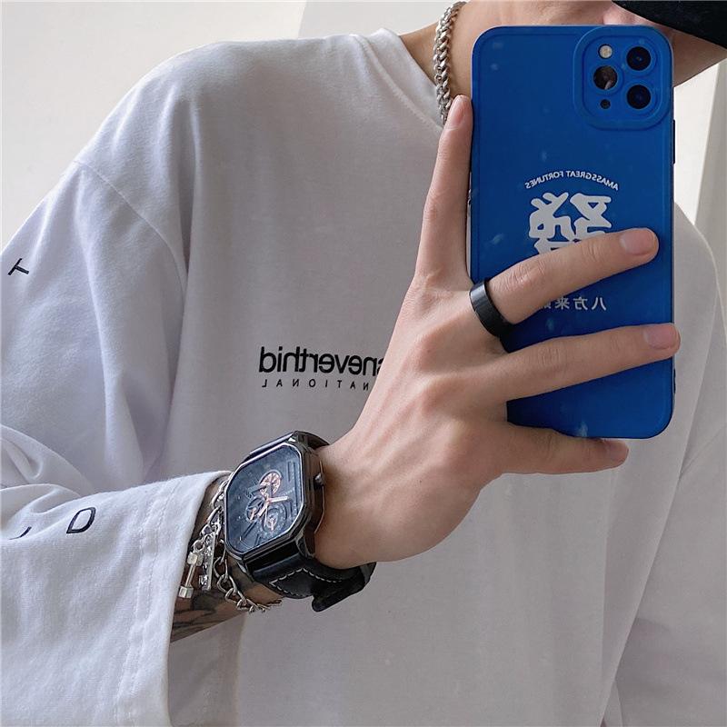 CQ154 Модные мужские часы крутые кварцевые часы для учеников средней и старшей школы повседневные часы подарки часы для мужчины