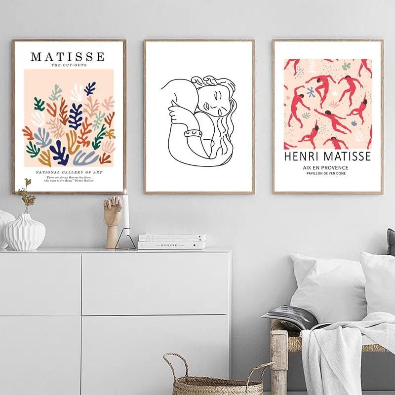 Абстрактная картина на холсте Анри Матисс, настенные художественные принты, тело, лицо, фигурка, постер, современные фотографии для комнаты, домашний декор