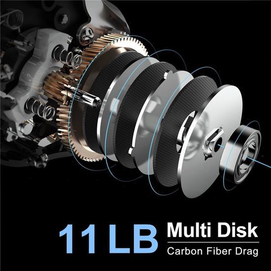 Fishing Reel 17 +1BB Baitcasting Reels Hand Front Drag Spinning Reel Casting Fishing Reels