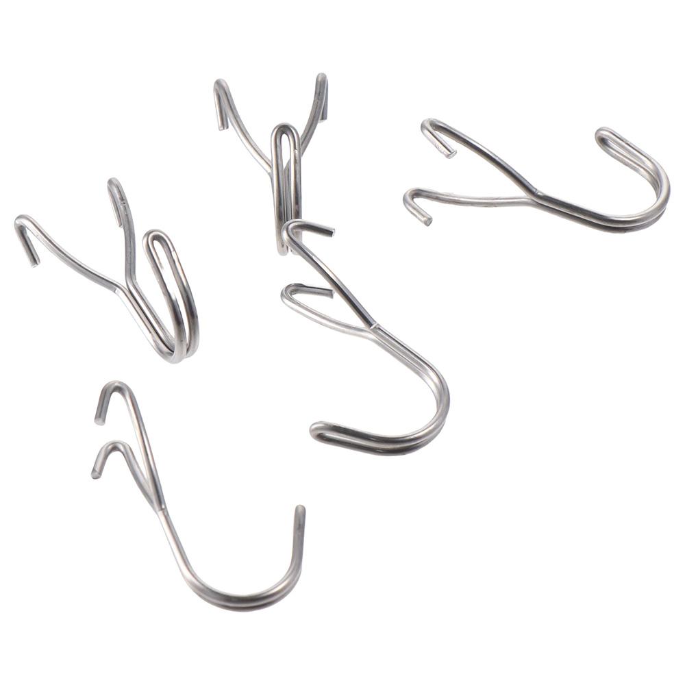 20 шт. Сетчатый держатель полки для товаров Подвесной Подходит для дисплейных крючков Стеллажи для хранения Розничный магазин Перфорированная панель Крючки