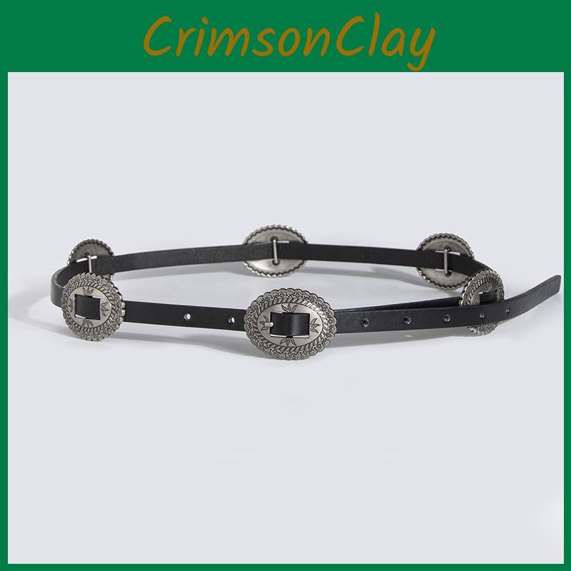 Женский ремень в богемном стиле, аксессуар из искусственной кожи и с пряжкой из сплава для повседневных нарядов