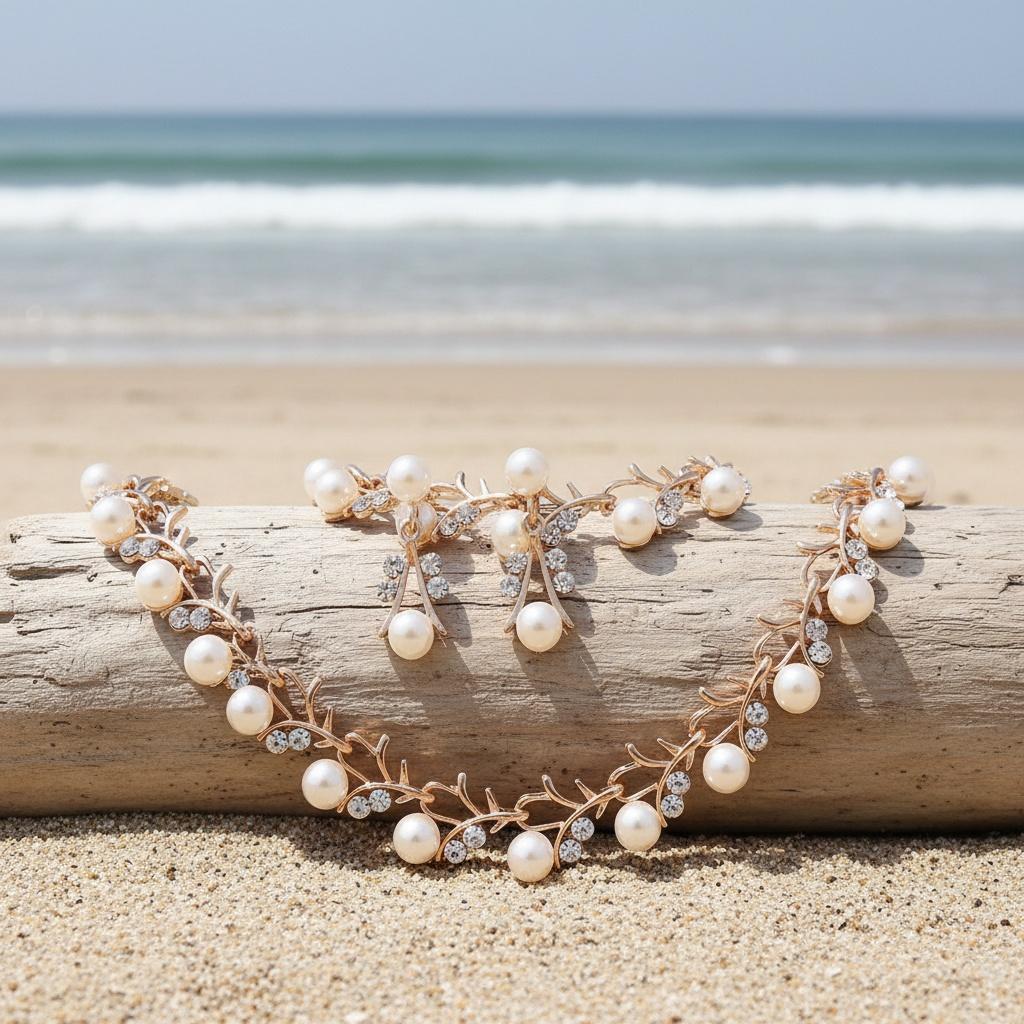 European and American style simple and fashionable earrings, necklaces, bracelets, and jewelry sets are suitable for weddings, parties, and holiday