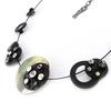 Les Trésors De Lily [J0476] - Designer Necklace 'Mélusine' Black Gray