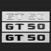 ABS Chrome Glossy Black Letters Car Rear Trunk Badge  Emblem For Mercedes GT GT43 GT50 GT53 GT63S AMG C190 Auto Accessories