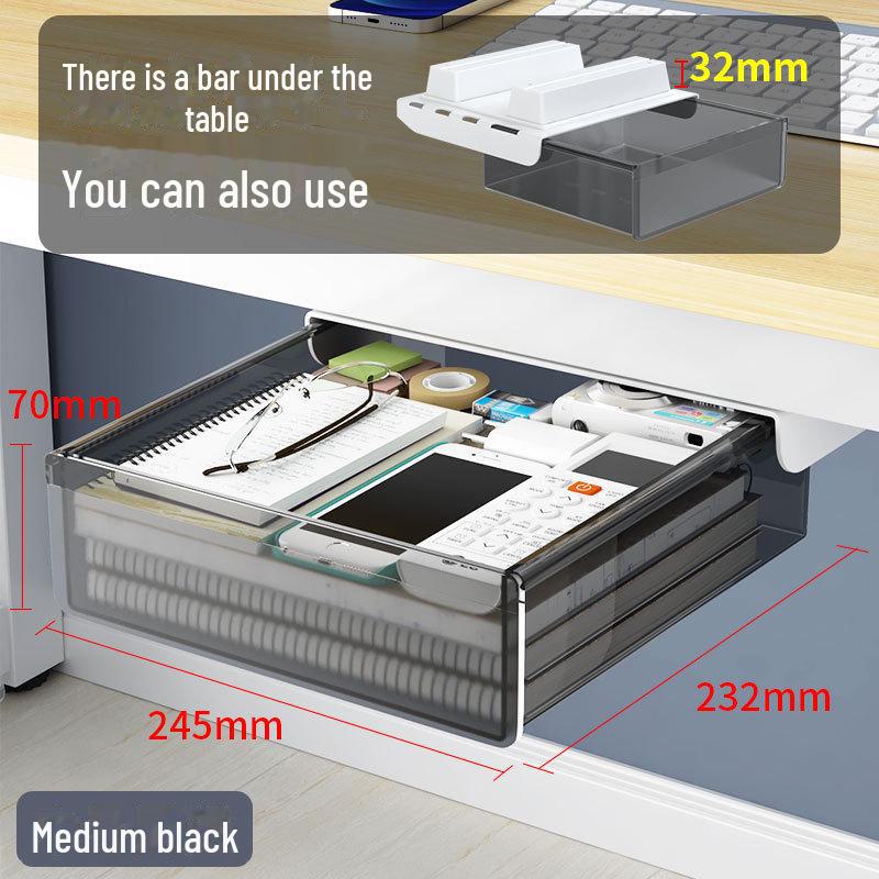 Ящик для хранения косметики под столом без перфорации